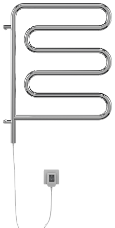Электро 25 Ш-обр 450х570 поворотный Полотенцесушитель  TERMINUS Наро-Фоминск - фото 2