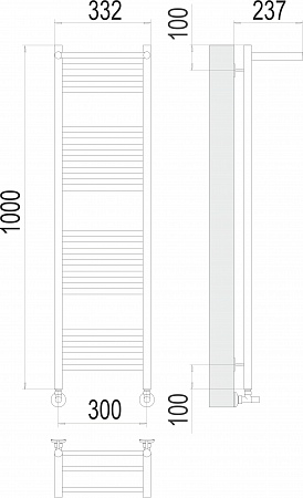 Аврора с/п П20 300х1000 Полотенцесушитель  TERMINUS Наро-Фоминск - фото 3