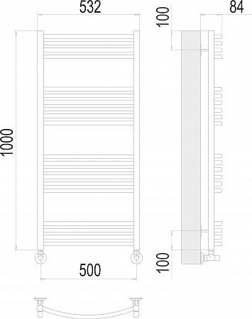 Классик П20 500х1000 Полотенцесушитель  TERMINUS Наро-Фоминск - фото 3