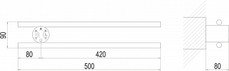 Полка Электро П2 КРУГ 500х90 NEW Наро-Фоминск - фото 3