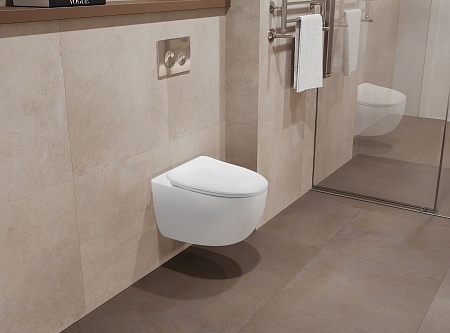 Подвесной унитаз безободковый Terminus Енисей Монолит 560х390 белый Наро-Фоминск - фото 1 Подвесной унитаз безободковый Terminus Енисей Монолит 560х390 белый Наро-Фоминск - фото 1